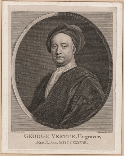 George Vertue, engraved by Thomas Chambars, c.1762 by Jonathan Richardson